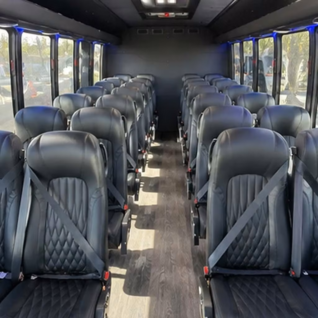 30 passenger minibus interior
