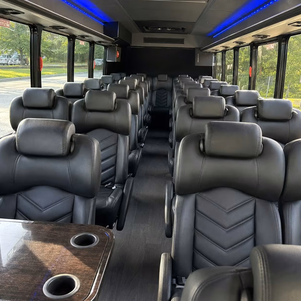 35 passenger minibus inside