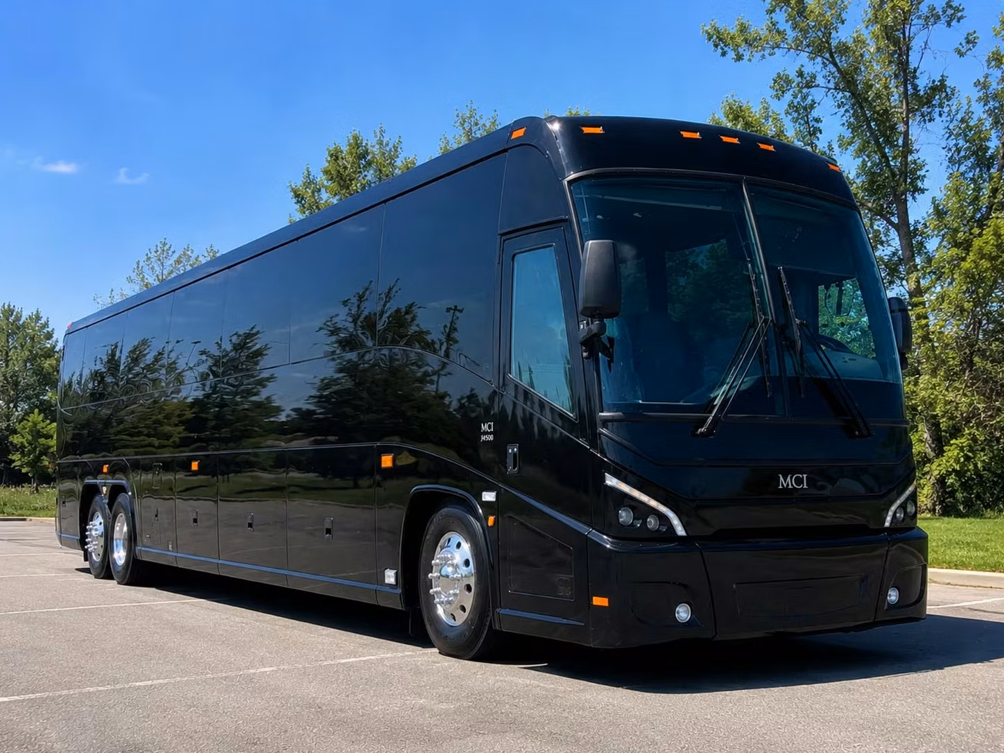 columbus charter bus interior